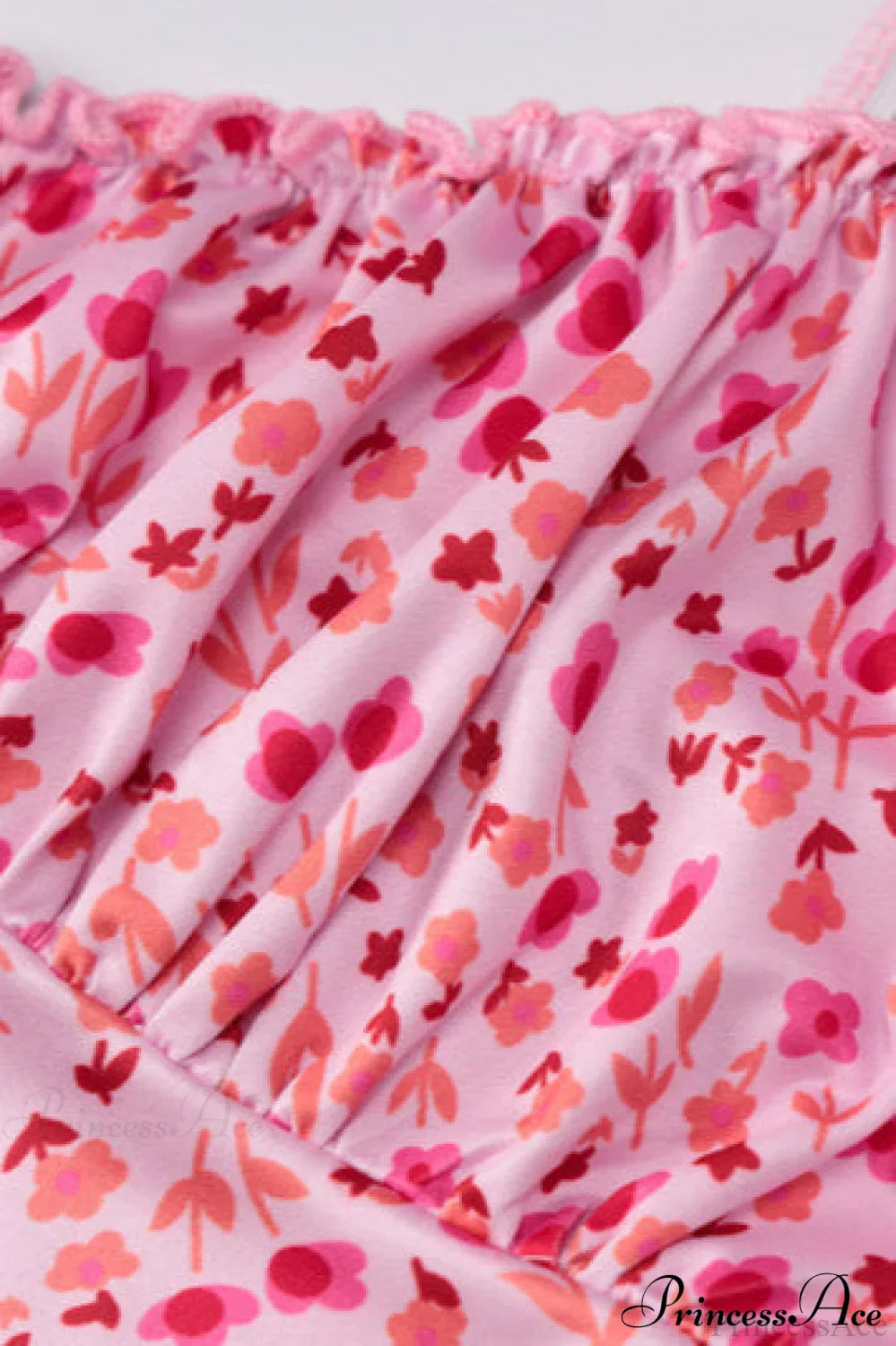 Flowy Spaghetti Strap Floral Dress image 5
