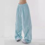 Fluorescent Drawstring Wide Leg Cargo Pant image 4