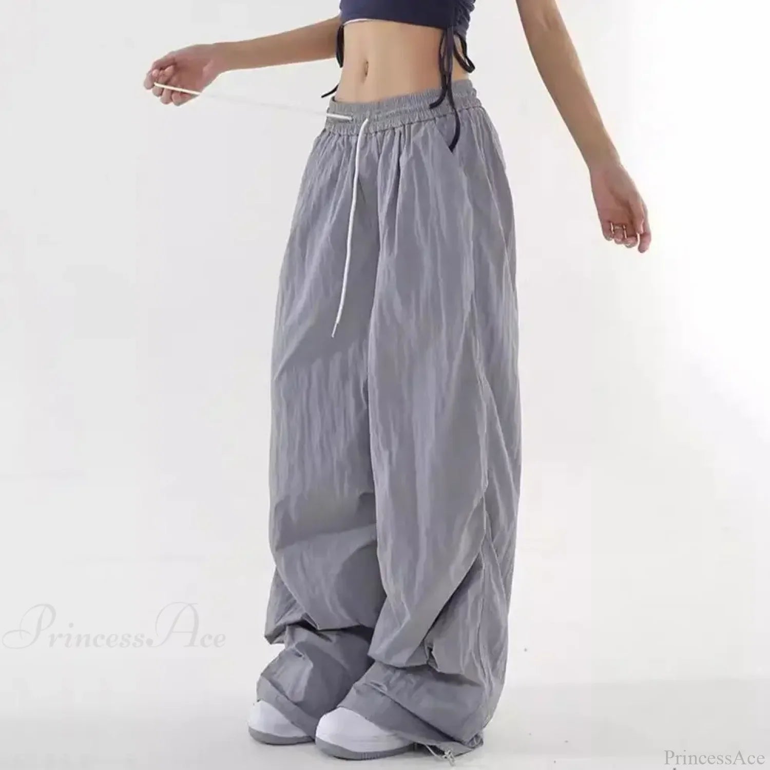 Fluorescent Drawstring Wide Leg Cargo Pant image 5