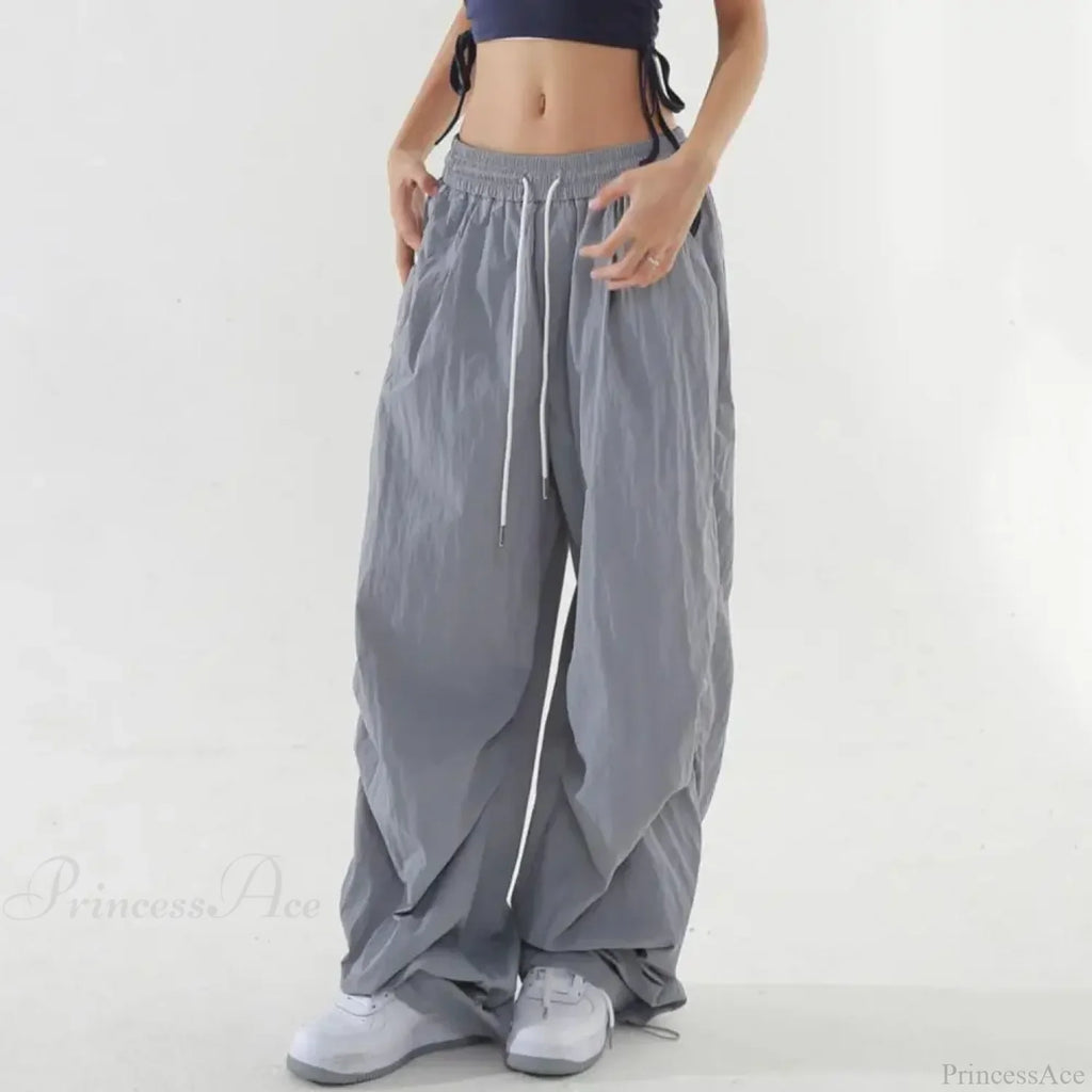 Fluorescent Drawstring Wide Leg Cargo Pant image 3
