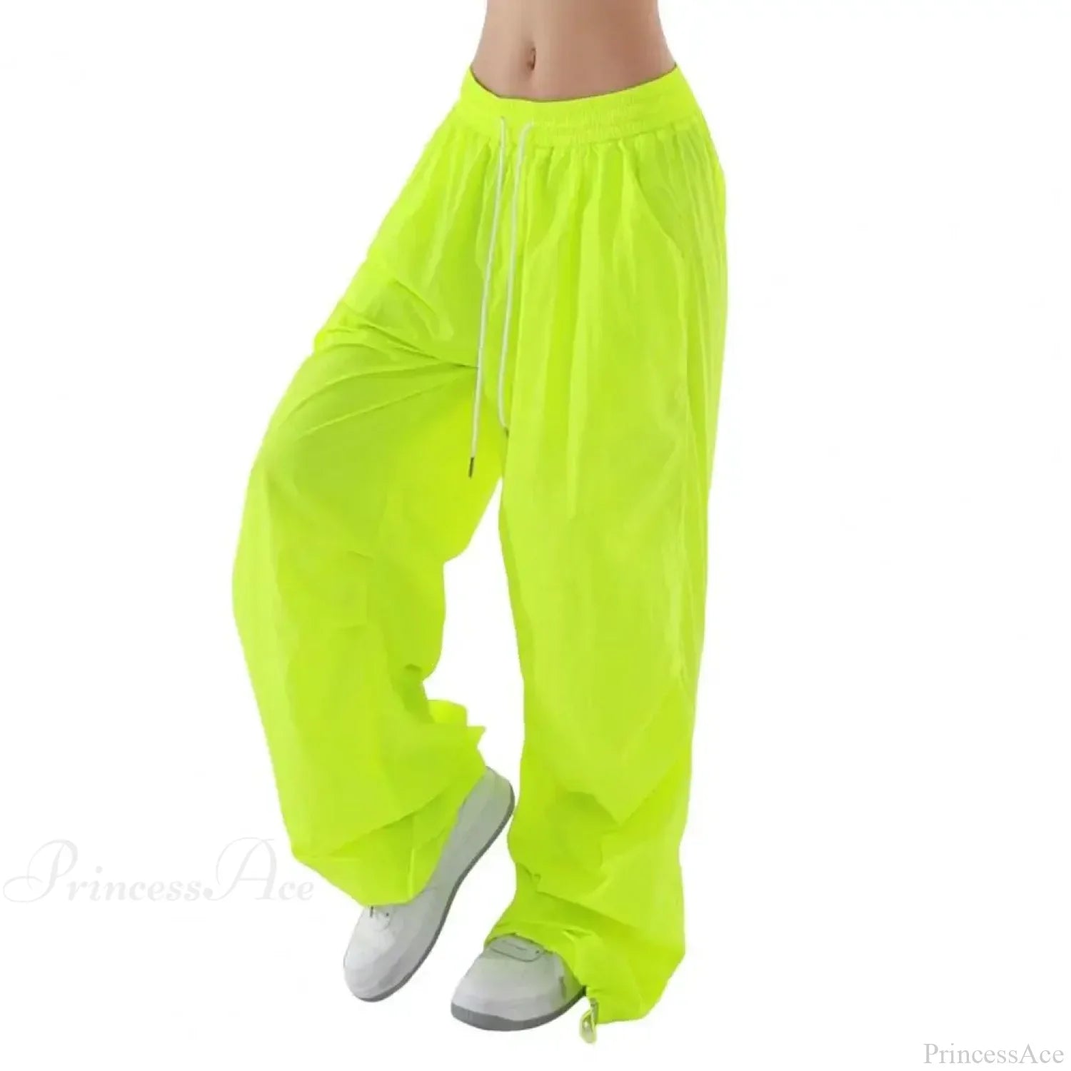 Fluorescent Drawstring Wide Leg Cargo Pant image 10