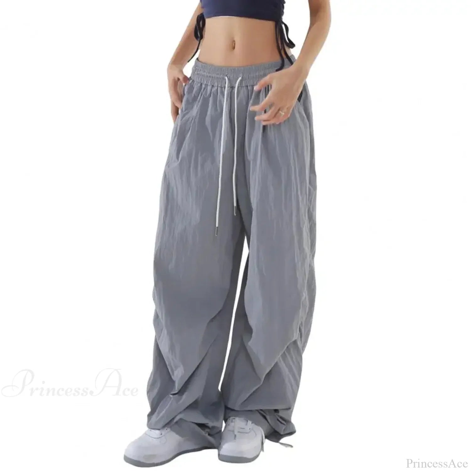 Fluorescent Drawstring Wide Leg Cargo Pant image 11