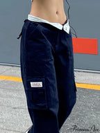 Fold Over Buckle Trendy Belt Denim Jean image 3