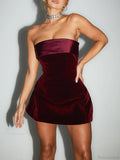 Fold Over Stylish Ultra Mini Dress image 1