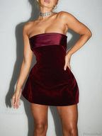 Fold Over Stylish Ultra Mini Dress image 1