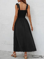 for Flowered Design Tiered Gown Smocked Women image 14