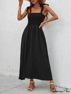 for Flowered Design Tiered Gown Smocked Women image 15
