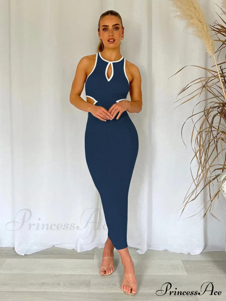 for Gown Figure-hugging Cutouts Midi Women image 16