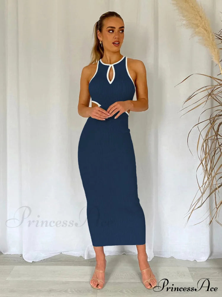 for Gown Figure-hugging Cutouts Midi Women image 17