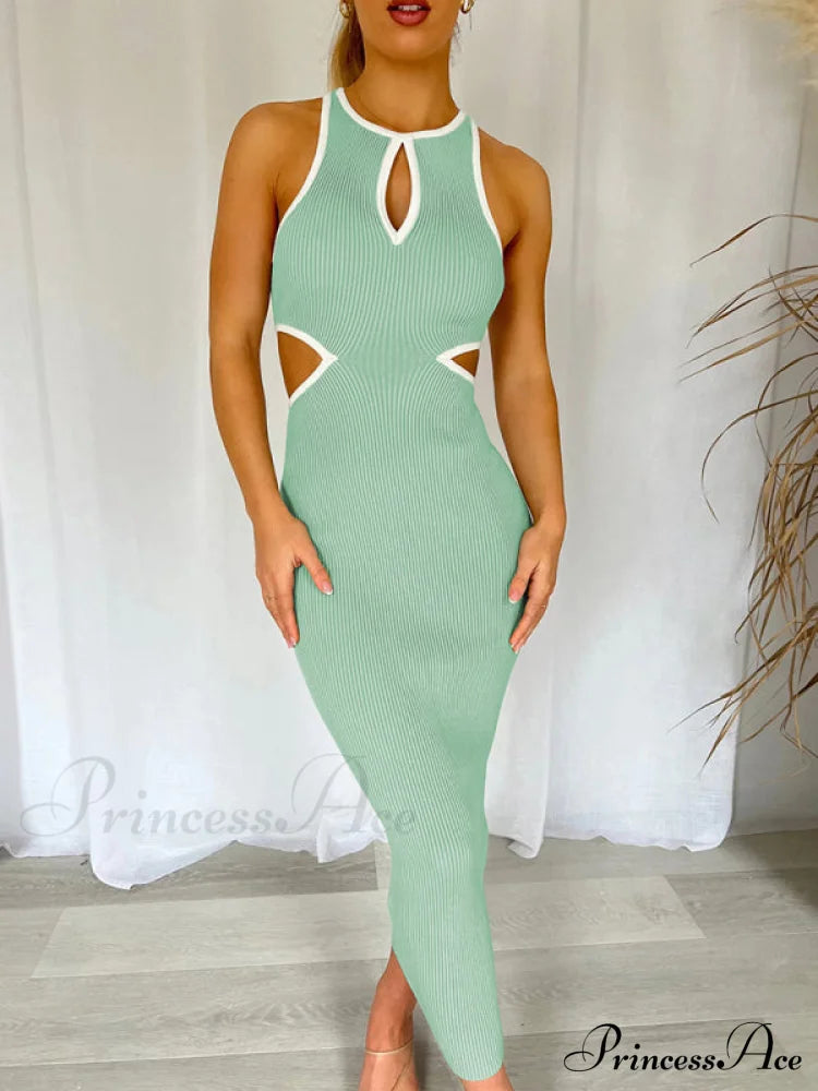 for Gown Figure-hugging Cutouts Midi Women image 15
