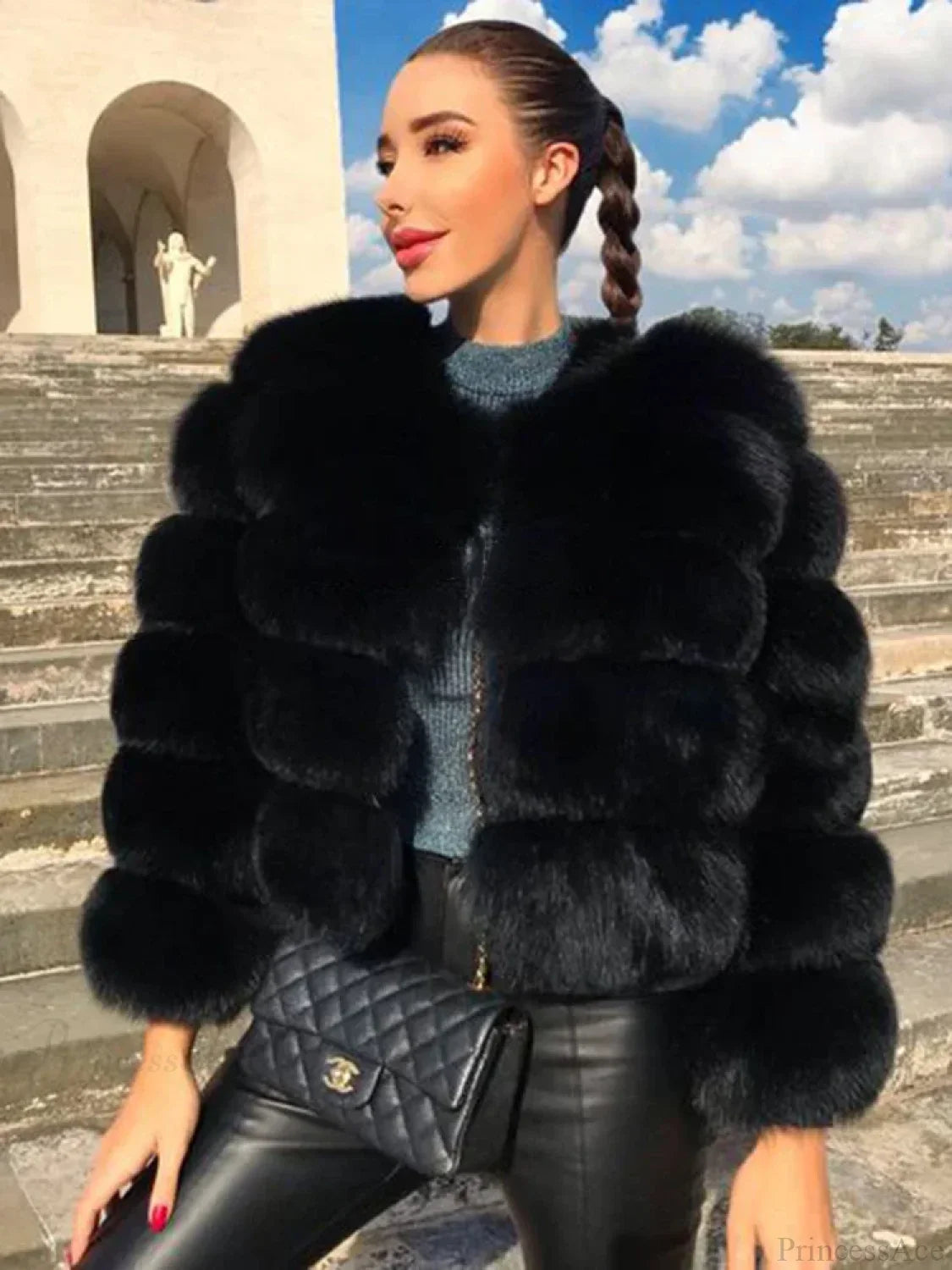 Fox Fur Winter Cold Weather Coat image 2