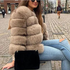 Fox Fur Winter Cold Weather Coat image 3