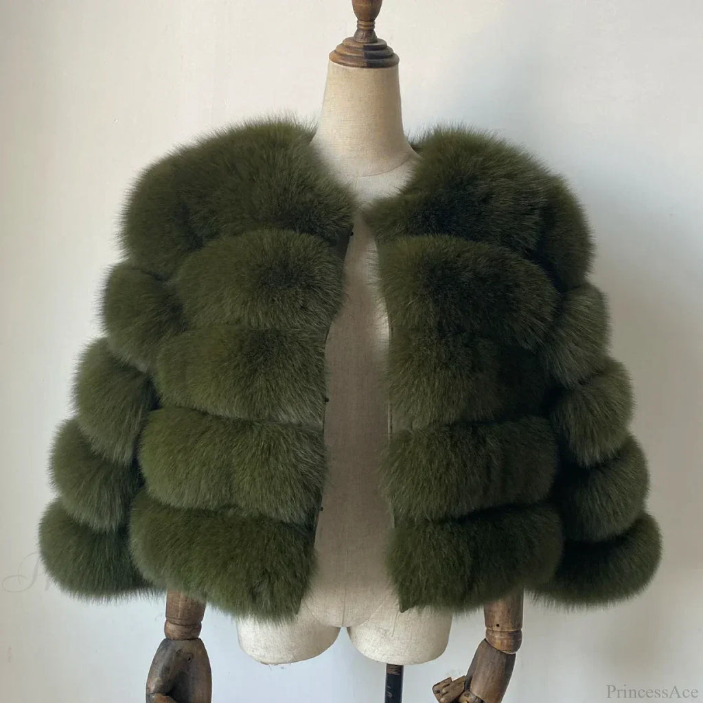 Fox Fur Winter Cold Weather Coat image 12
