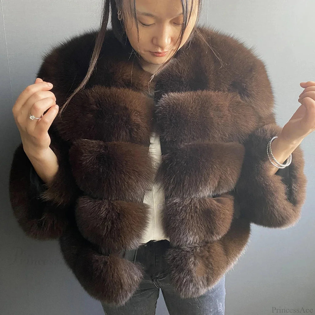 Fox Fur Winter Cold Weather Coat image 8