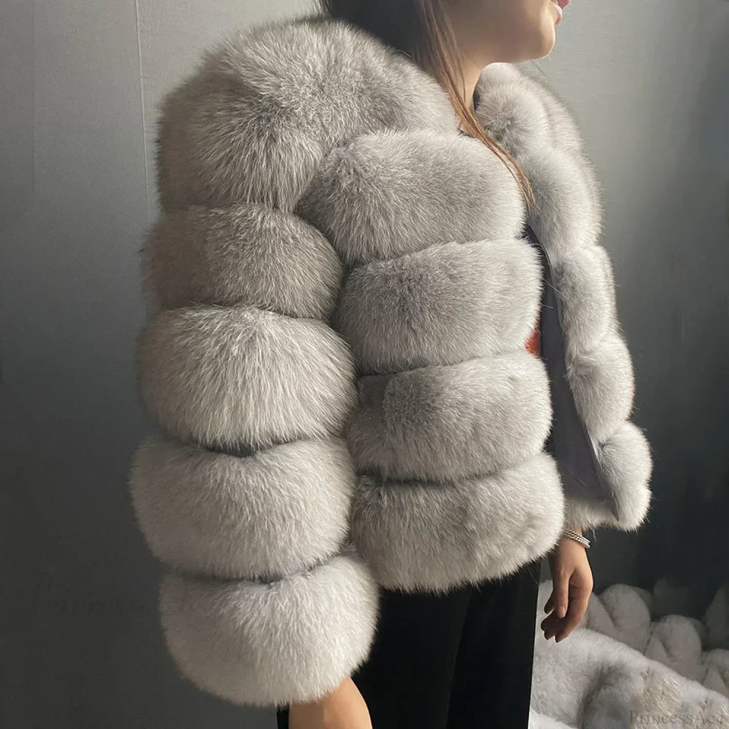 Fox Fur Winter Cold Weather Coat image 11