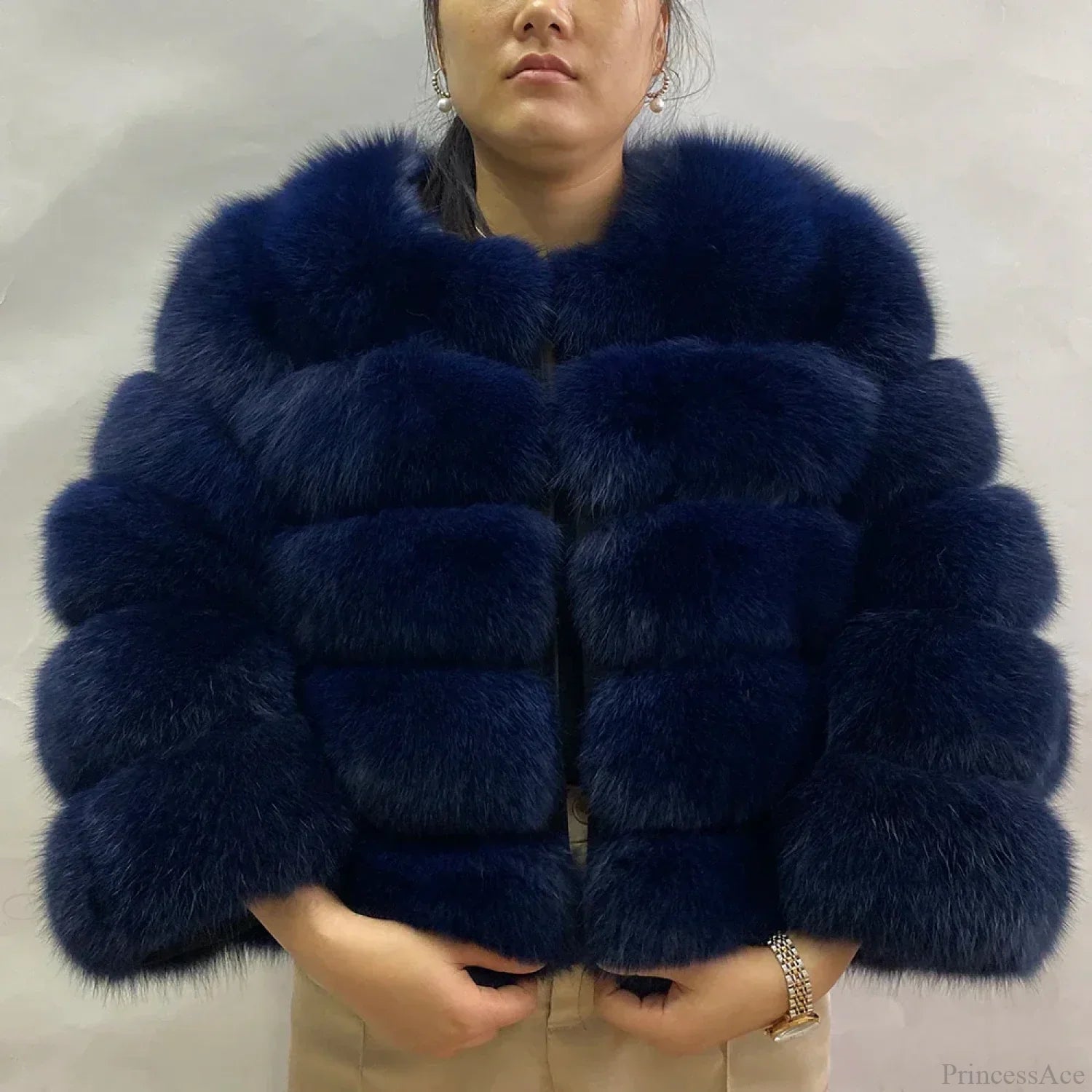 Fox Fur Winter Cold Weather Coat image 9