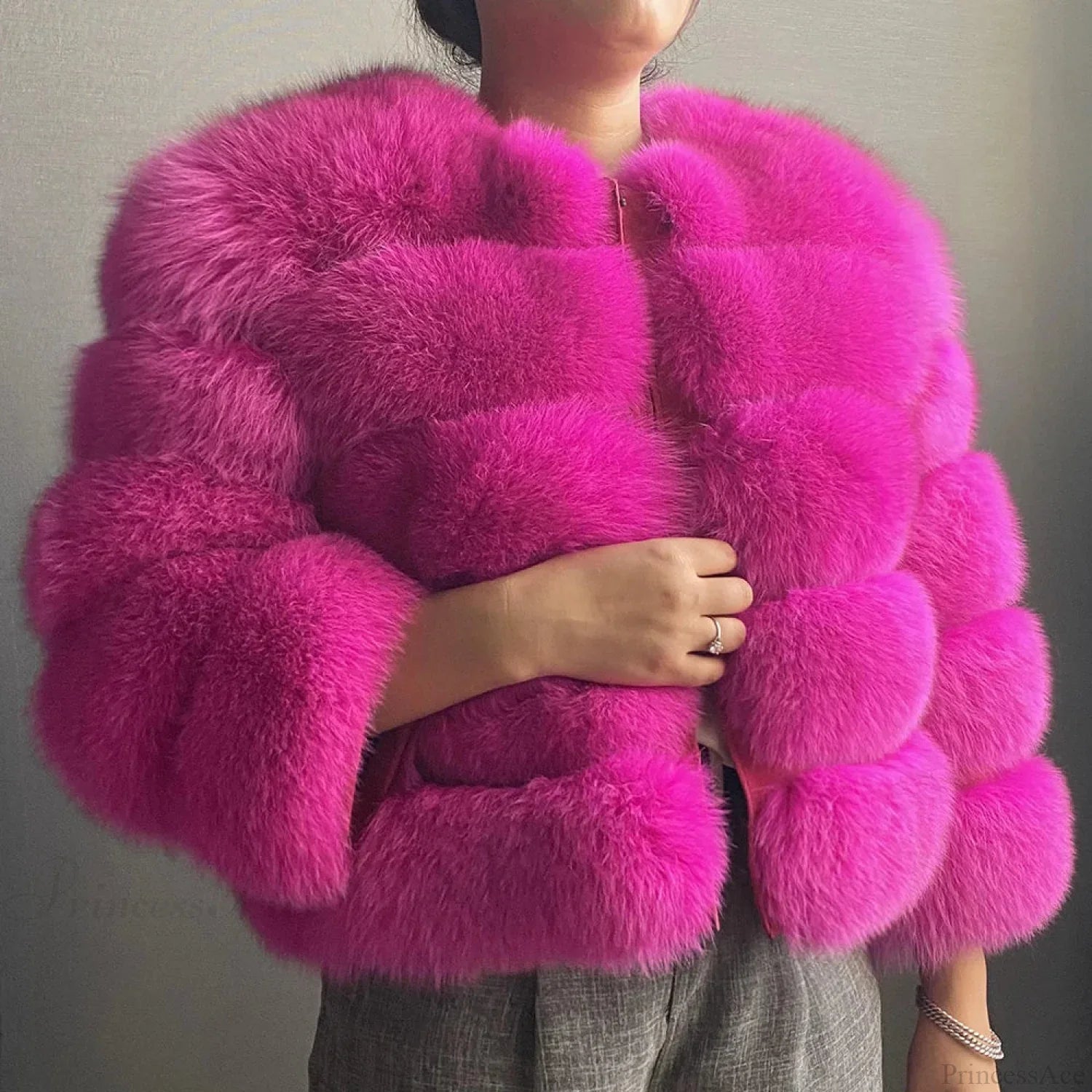 Fox Fur Winter Cold Weather Coat image 6