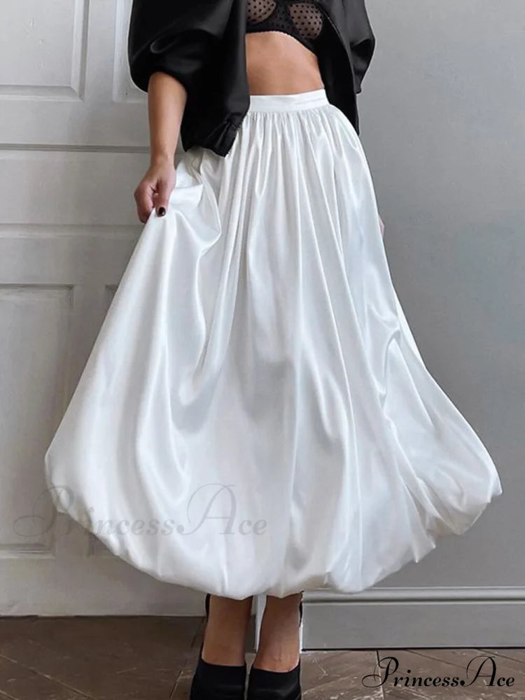 French High Waist Charming A-Line Skirt Skirt image 1