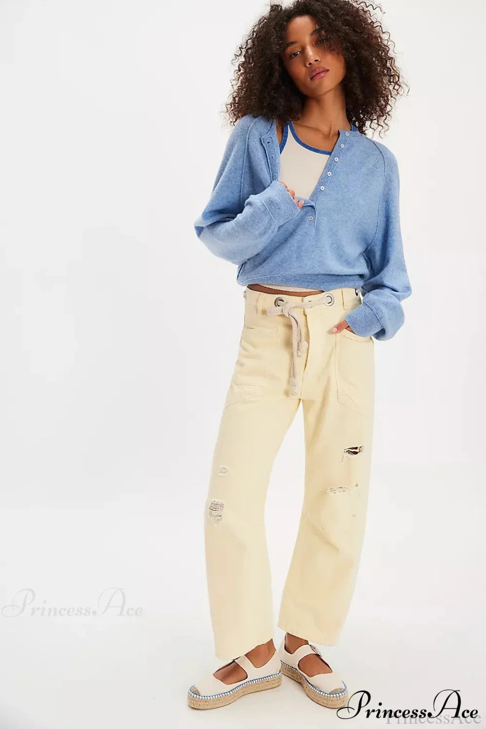 French Vintage Loose Long-Sleeve Knit Top image 9