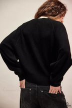 French Vintage Loose Long-Sleeve Knit Top image 17