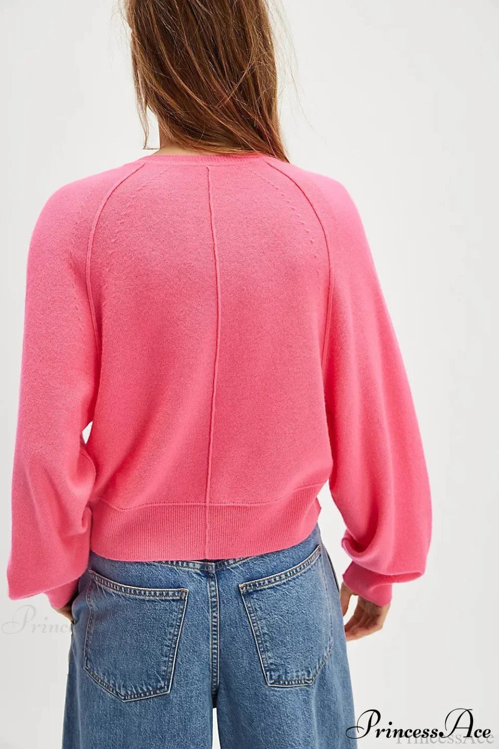 French Vintage Loose Long-Sleeve Knit Top image 20