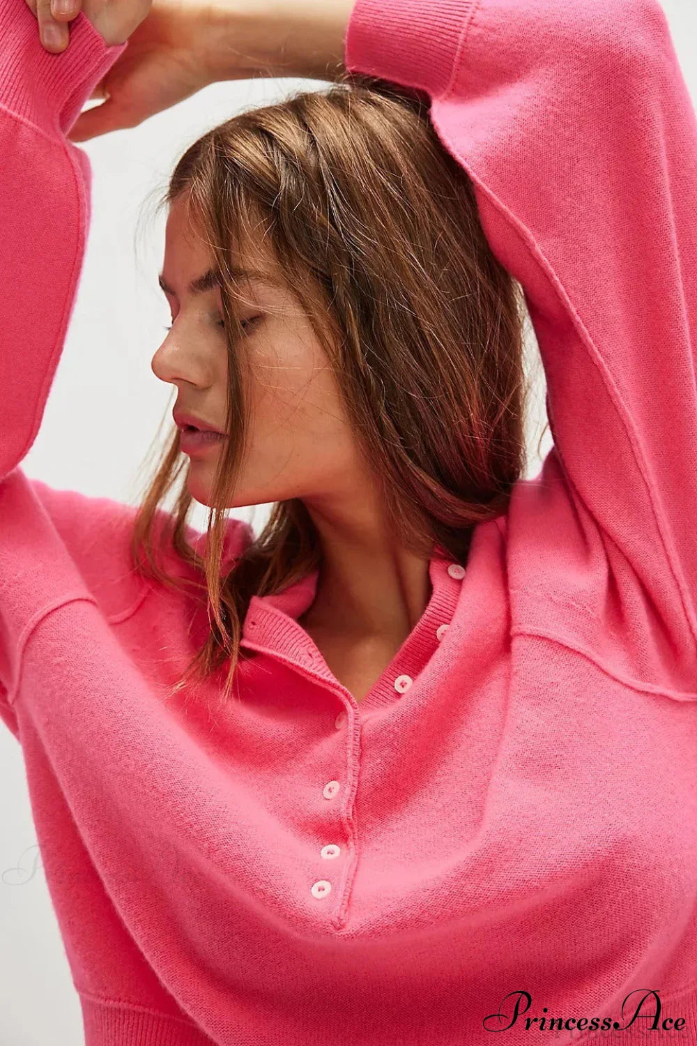 French Vintage Loose Long-Sleeve Knit Top image 19