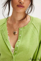 French Vintage Loose Long-Sleeve Knit Top image 13