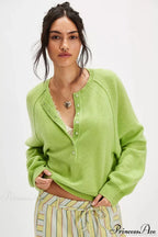 French Vintage Loose Long-Sleeve Knit Top image 11
