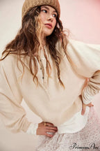 French Vintage Loose Long-Sleeve Knit Top image 24