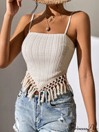 Fringe Trim Cami Top image 7