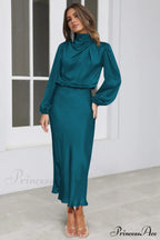 From The Source Charming High Neck Bridal Dress image 9