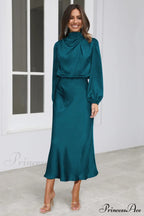 From The Source Charming High Neck Bridal Dress image 11