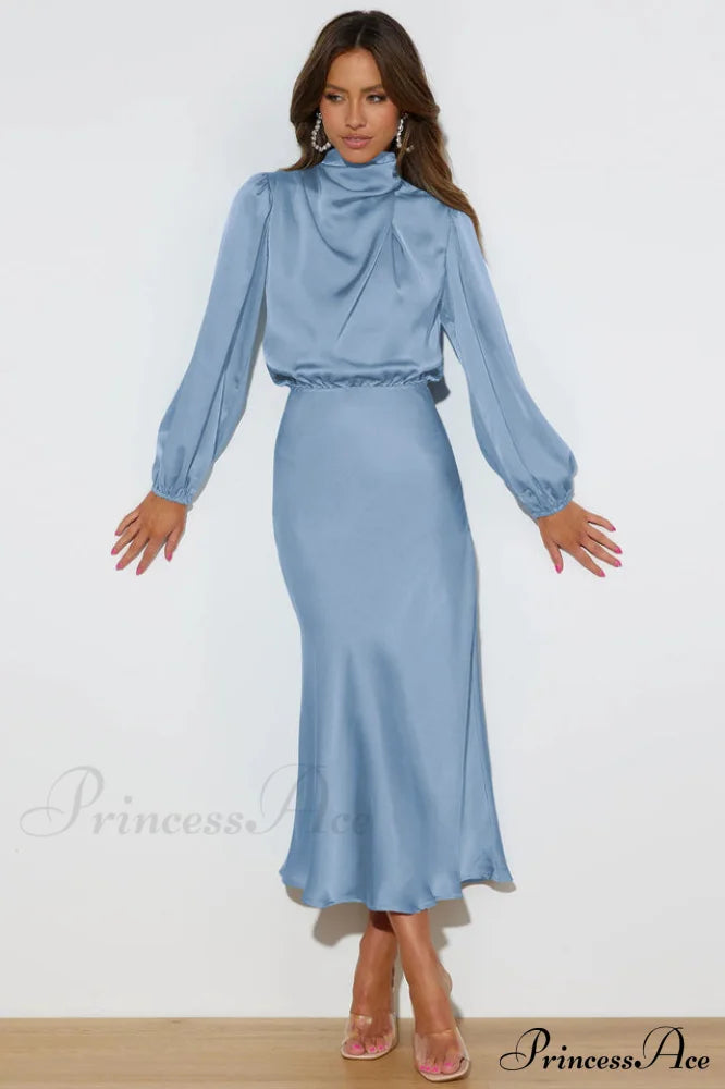 From The Source Charming High Neck Bridal Dress image 24