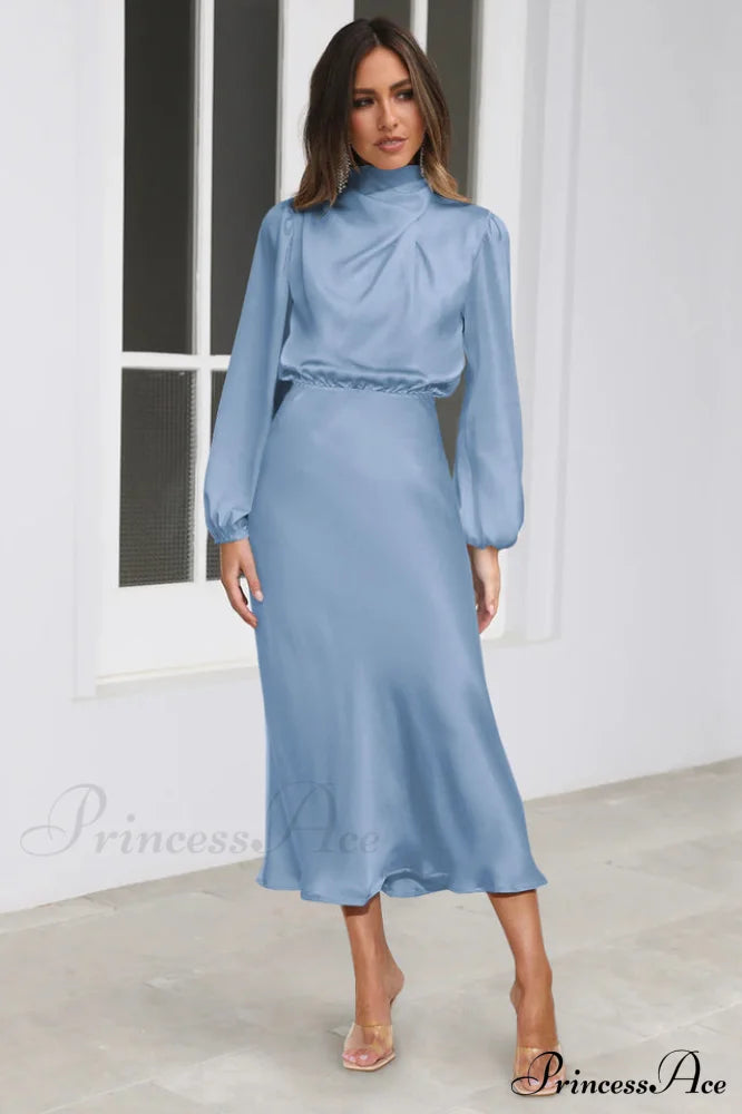 From The Source Charming High Neck Bridal Dress image 22