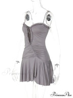 Front Cut Out Charming Cami Mini Dress image 10