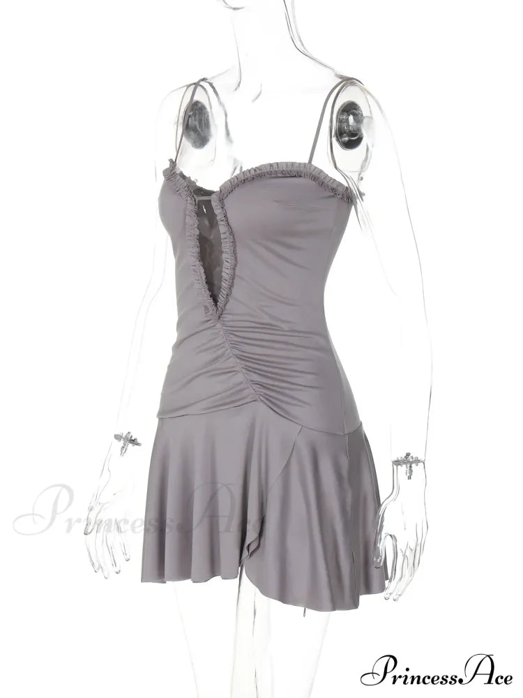 Front Cut Out Charming Cami Mini Dress image 10