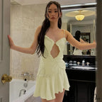 Front Cut Out Charming Cami Mini Dress image 7