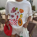 Fruit Wine Printed Oversized T-shirt image 1