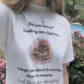 Funny Smoking Cigarette Meme Graphic T-shirt image 1