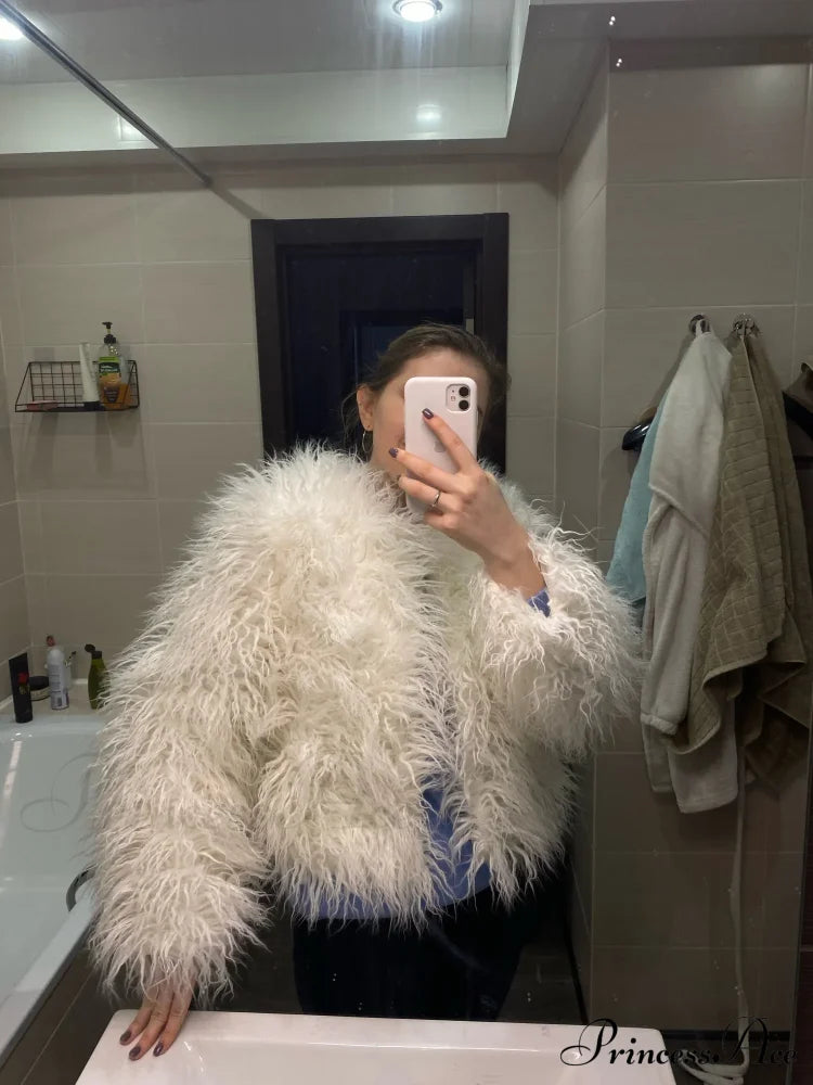 Fur Elegant Fringe Coat image 21