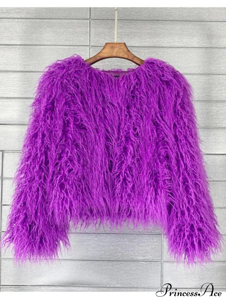 Fur Elegant Fringe Coat image 10