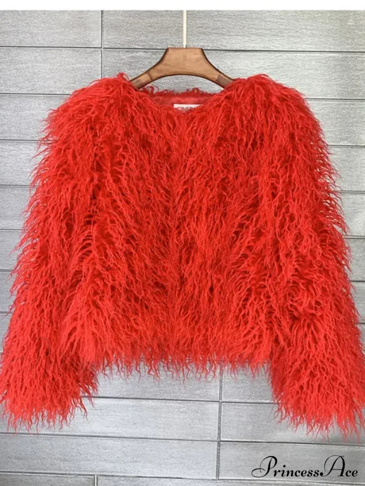 Fur Elegant Fringe Coat image 7