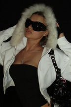 Fuzzy Solid Long Sleeve Zip-Up Hoodie image 2