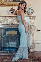 Gabriella Light Stylish Peach Ruffle Dress image 12