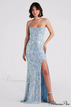 Gabrielle Formal Stylish Sequin Long Dress image 1