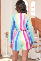 Gabrielle Stripe Stylish Sequin Playsuit image 5