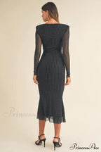 Georgia Sparkle Stylish Midi Dress image 2