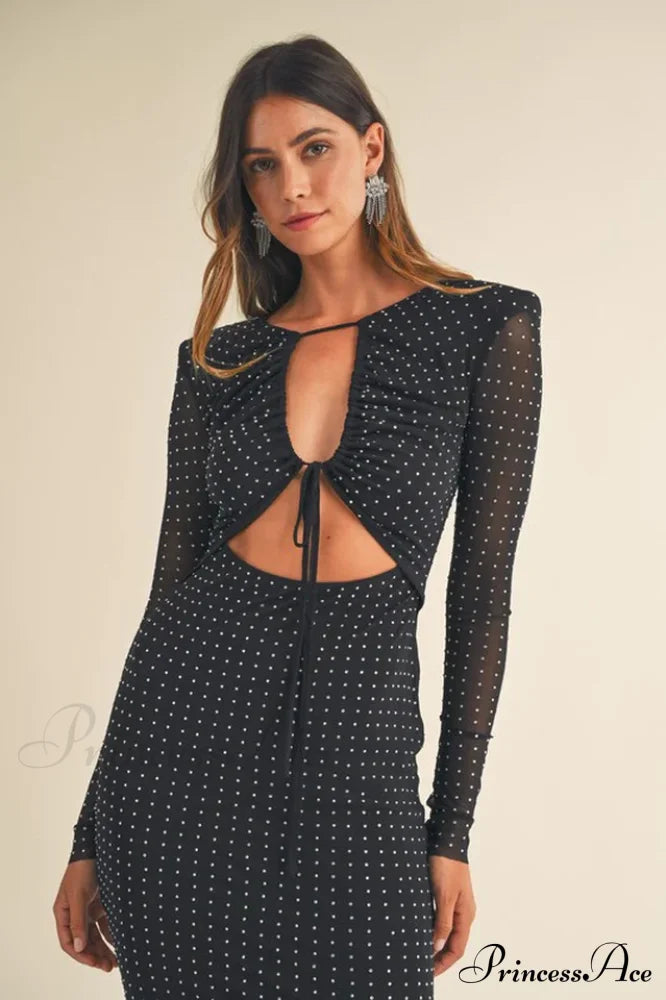 Georgia Sparkle Stylish Midi Dress image 5