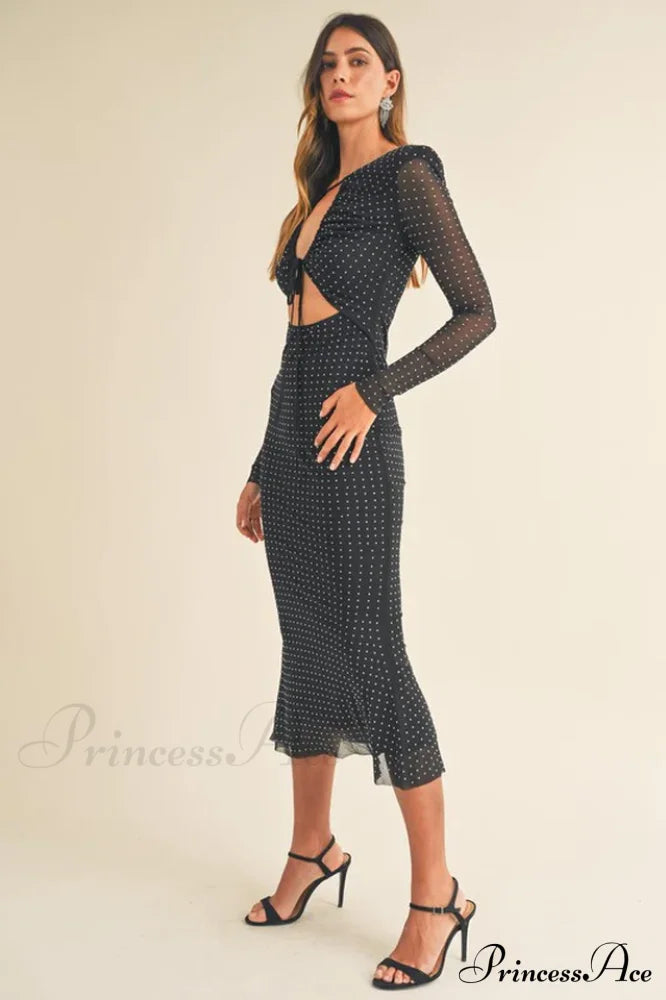 Georgia Sparkle Stylish Midi Dress image 4