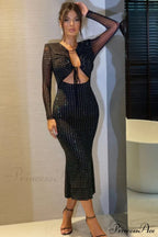 Georgia Sparkle Stylish Midi Dress image 6